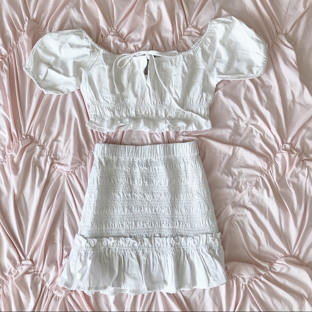 Missguided Denim Skirt Set